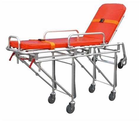 oxford fabric aluminum alloy stretcher|folding stretcher with trolley.